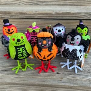 Target Hyde & EEK Featherly Friends 2024 Halloween Birds SET OF 7 New With Tags
